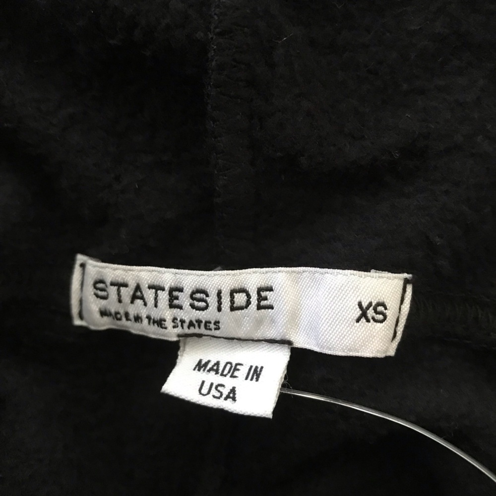 NWT Anthropologie Stateside Softest Fleece Hoodie Maxi Dress Black SZ XS - Picture 11 of 13